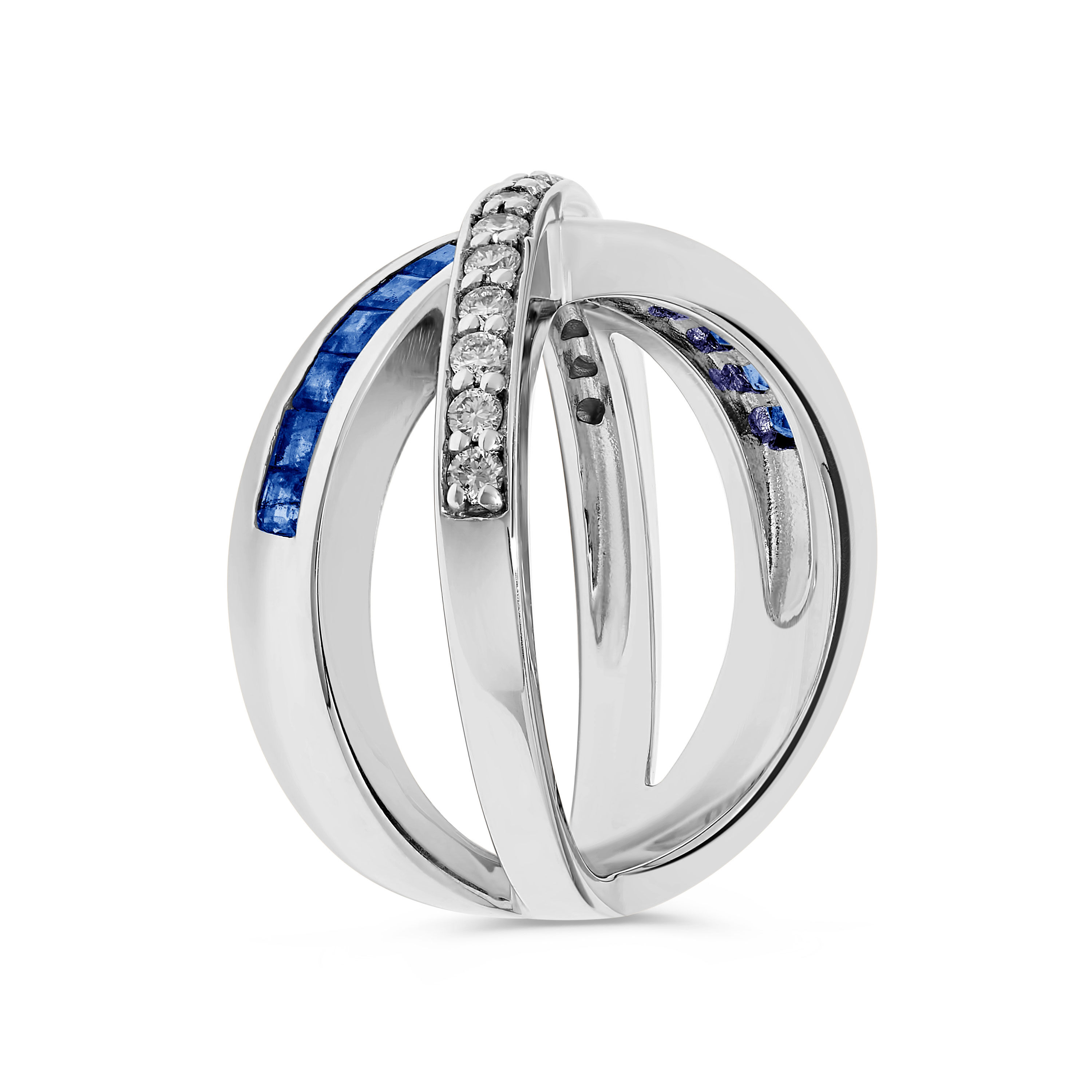 Sapphire crossover ring shop